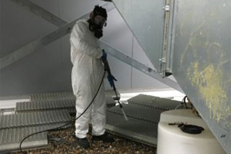 Cleaning And Chlorination Of Cooling Tower